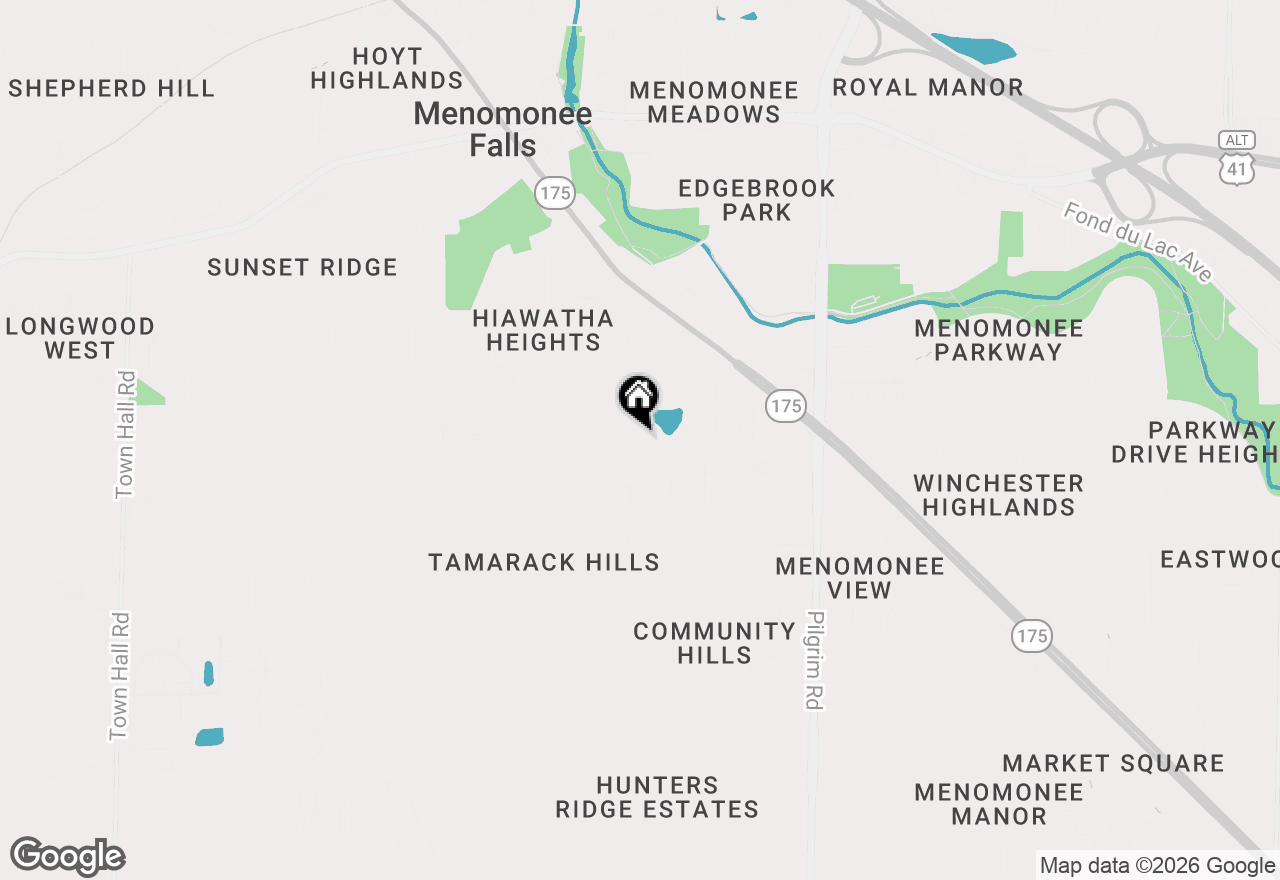Map of W162N8340 Tamarack Dr, Menomonee Falls, WI 53051