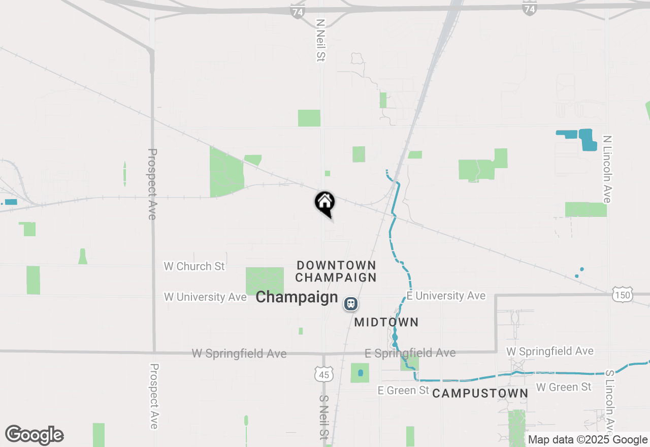 Map of 5 E Columbia Avenue #5, Champaign, IL 61820