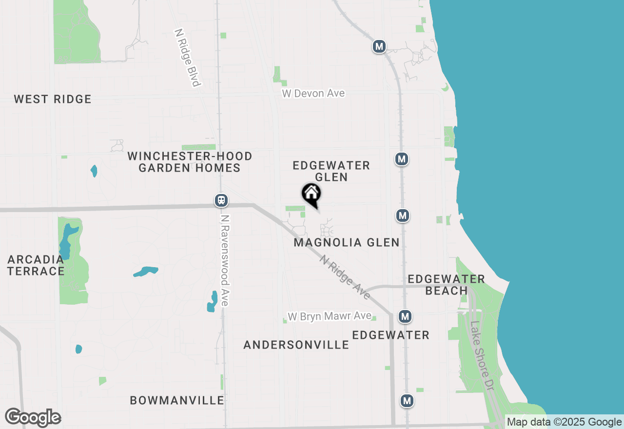 Map of 1446 W Thorndale Avenue #2N, Chicago, IL 60660