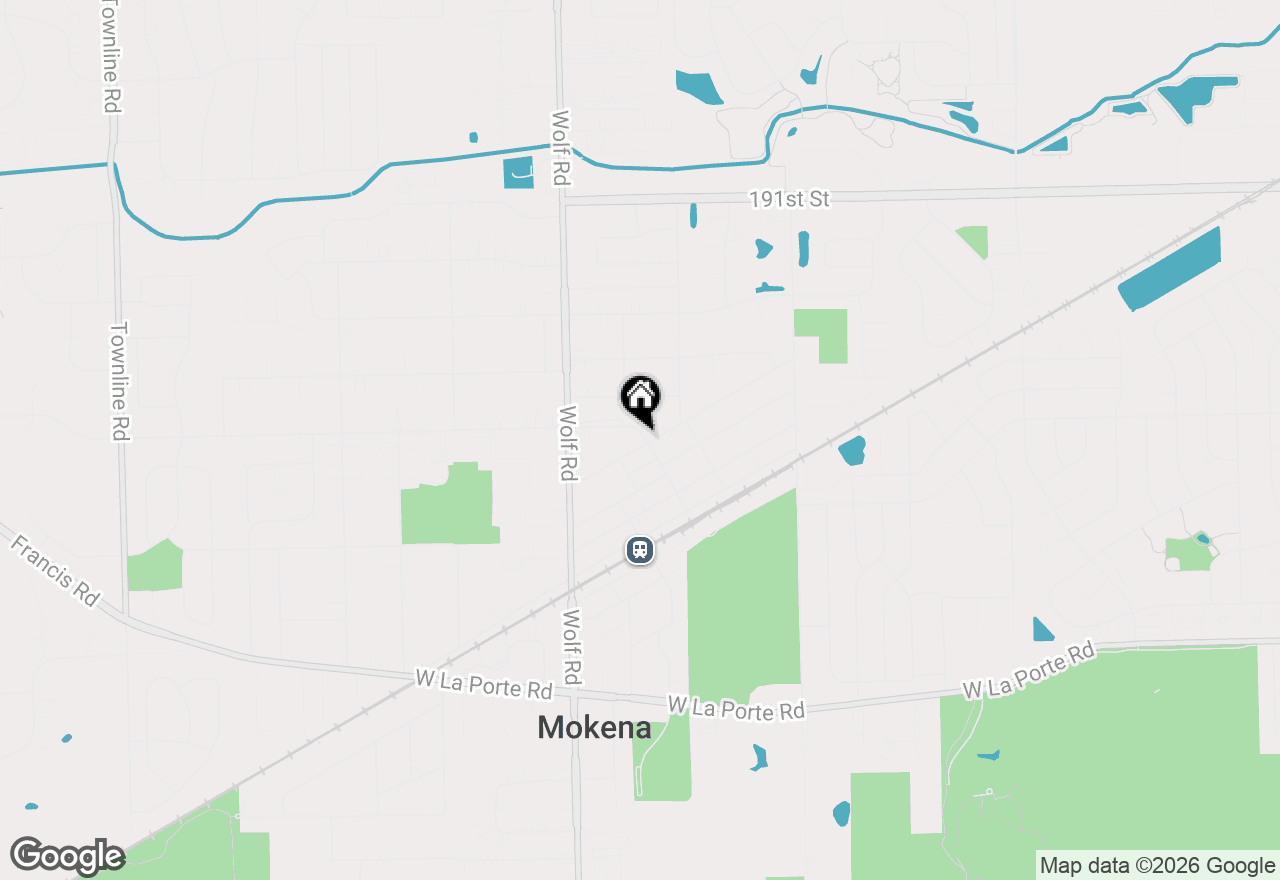 Map of 19536 Division Street, Mokena, IL 60448