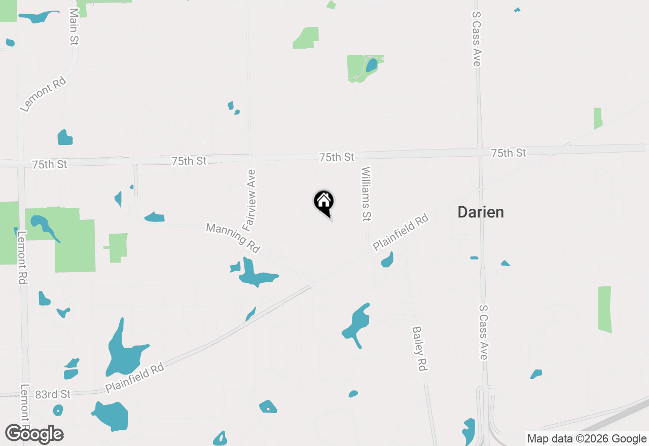 Map of 7717 Rohrer Drive, Downers Grove, IL 60516