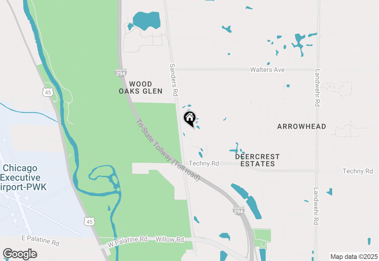 Map of 1721 W Mission Hills Road #202, Northbrook, IL 60062