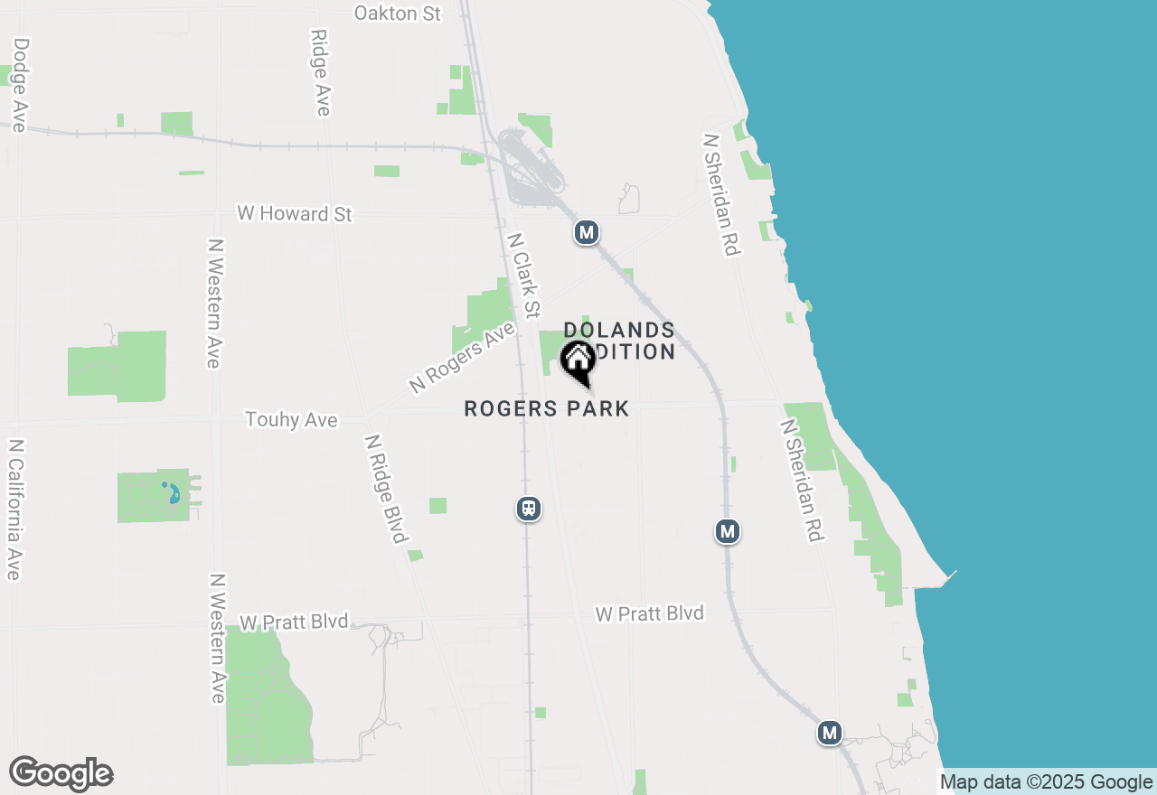 Map of 1714 W Touhy Avenue #C2W, Chicago, IL 60626