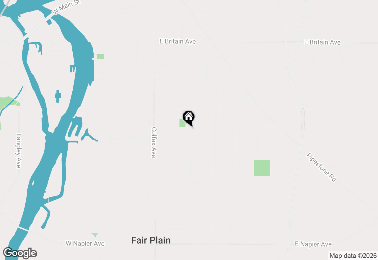 Map of 1027 Broadway, Benton Harbor, MI 49022