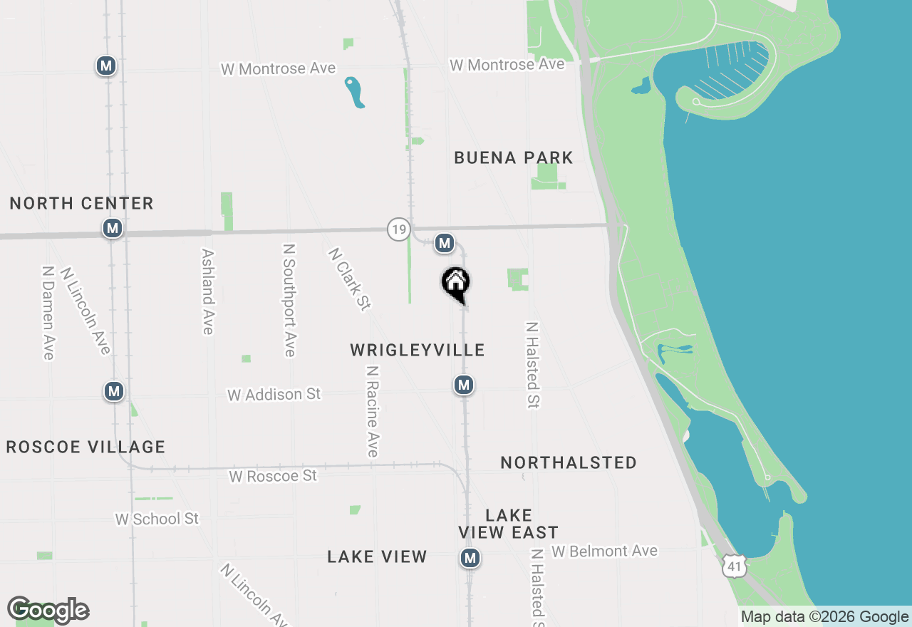 Map of 3757 N Sheffield Avenue #201, Chicago, IL 60613