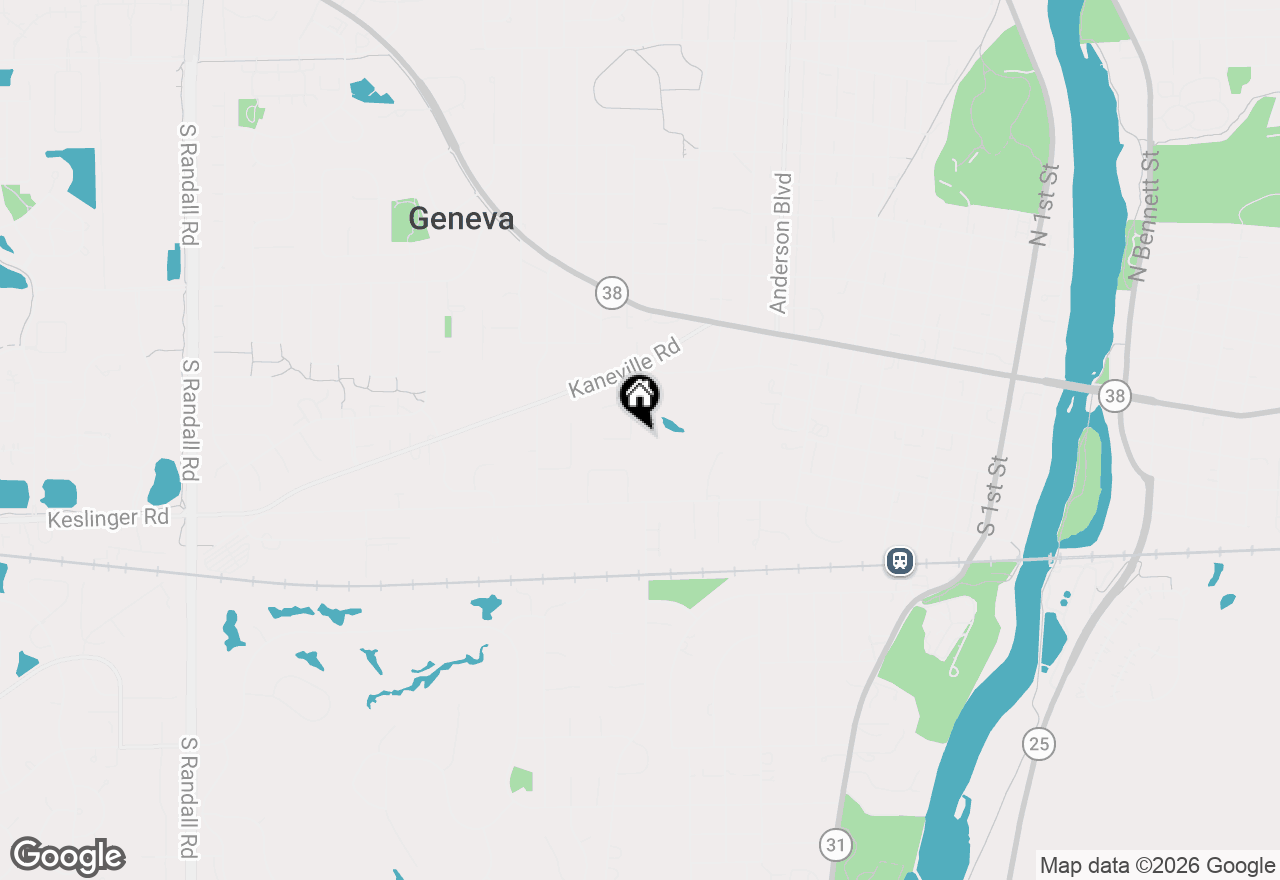 Map of 301 Country Club Place, Geneva, IL 60134