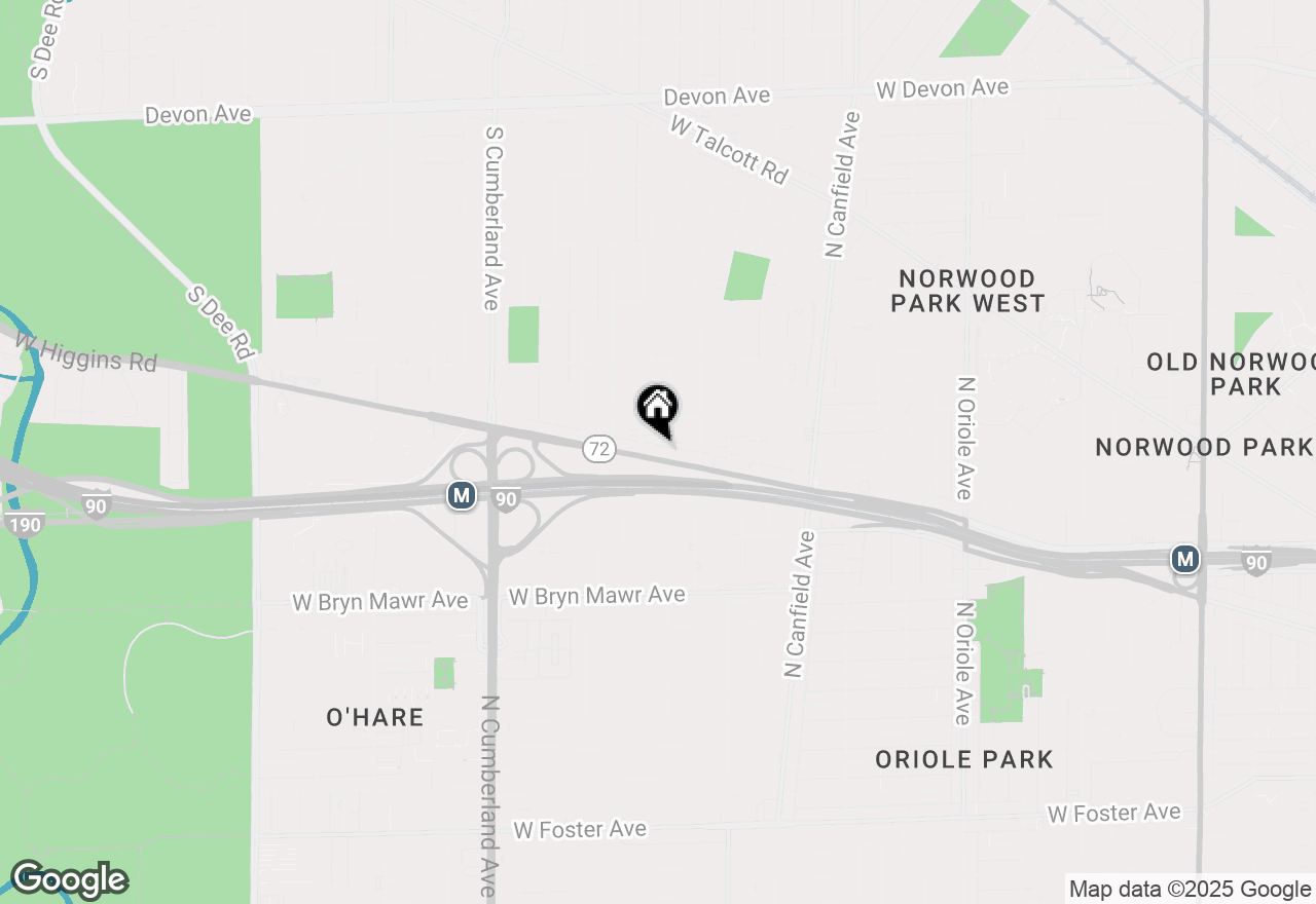 Map of 416 W Higgins Road, Park Ridge, IL 60068