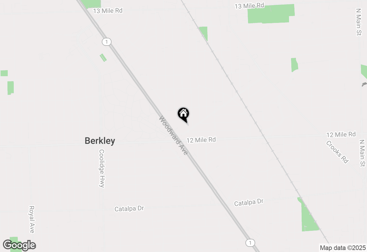 Map of 1923 Clawson Avenue, Royal Oak, MI 48073