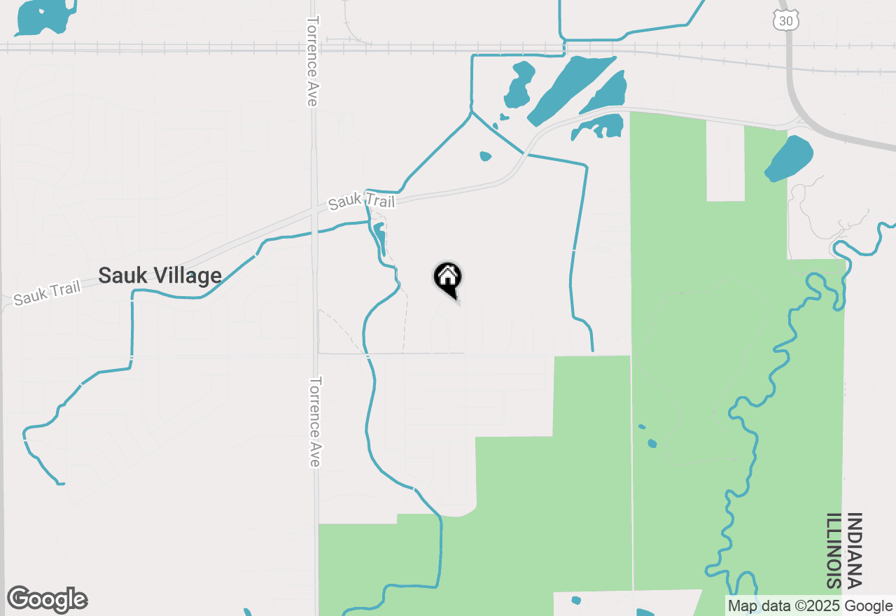 Map of 2924 Peach Tree Avenue, Sauk Village, IL 60411