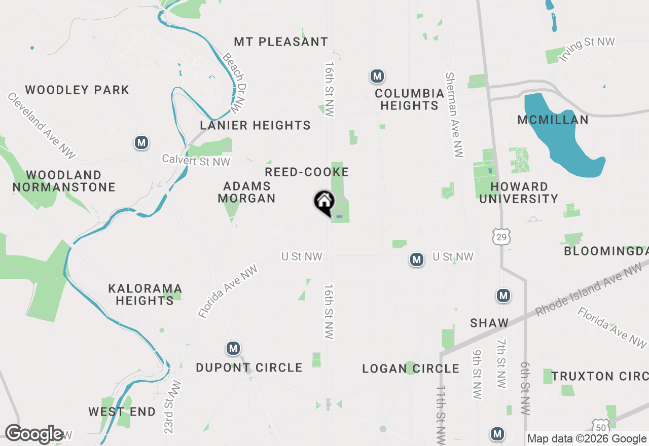 Map of 1616 Beekman Place Nw #A, Washington, DC 20009