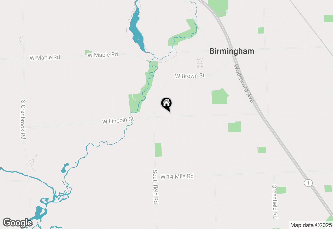 Map of 716 W Lincoln Street, Birmingham, MI 48009