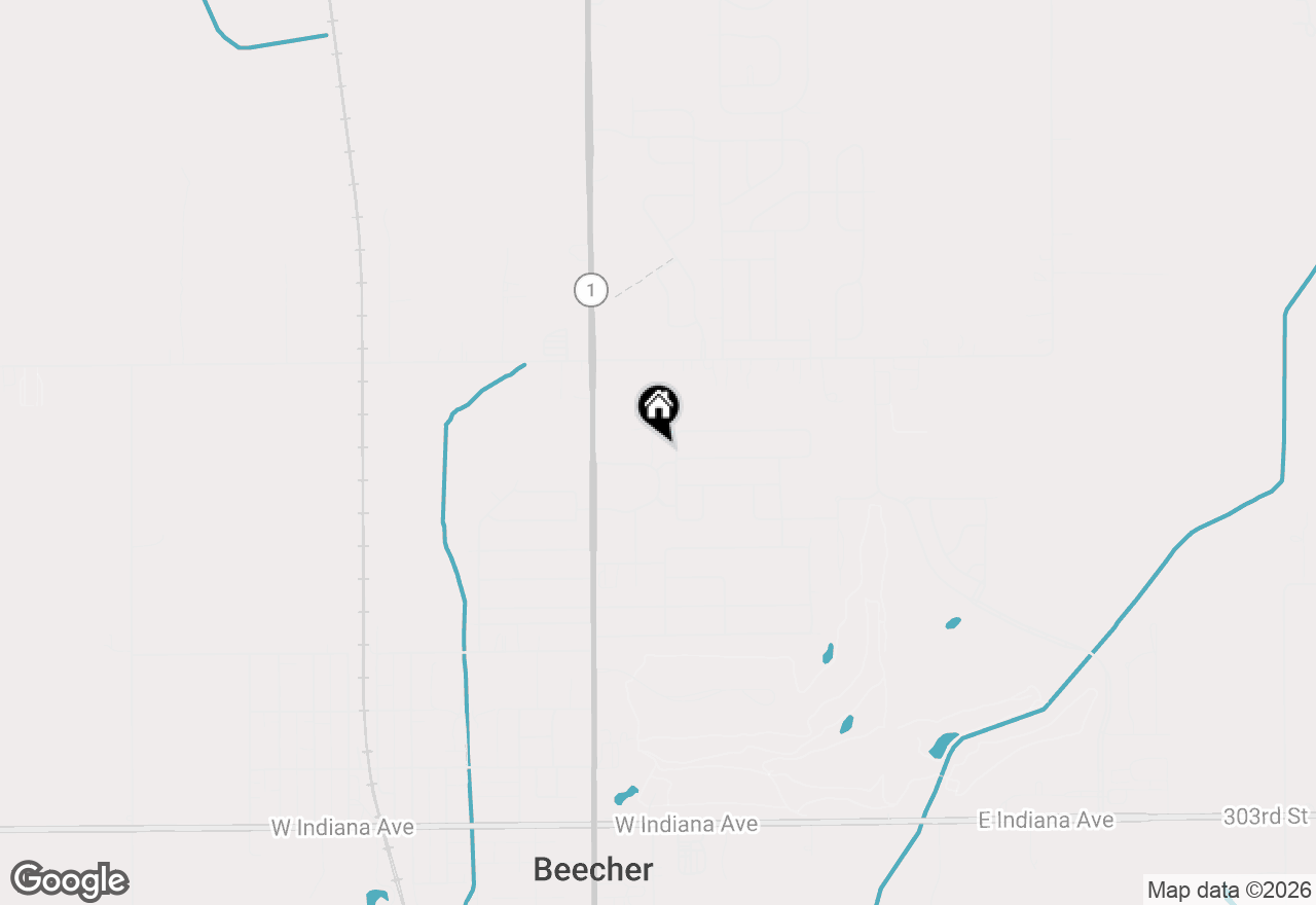Map of 1153 Linden Circle, Beecher, IL 60401