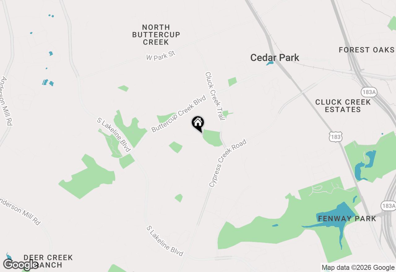 Map of 709 Brookside Pass, Cedar Park, TX 78613