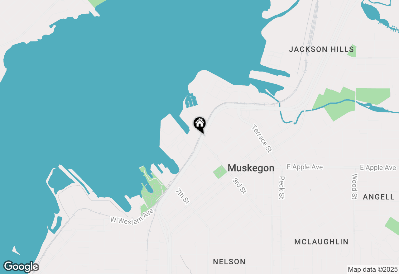 Map of 302 Terrace Point Circle, Muskegon, MI 49440