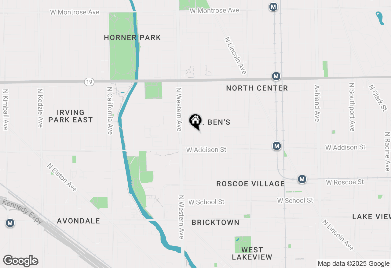 Map of 2305 W Waveland Avenue #1E, Chicago, IL 60618