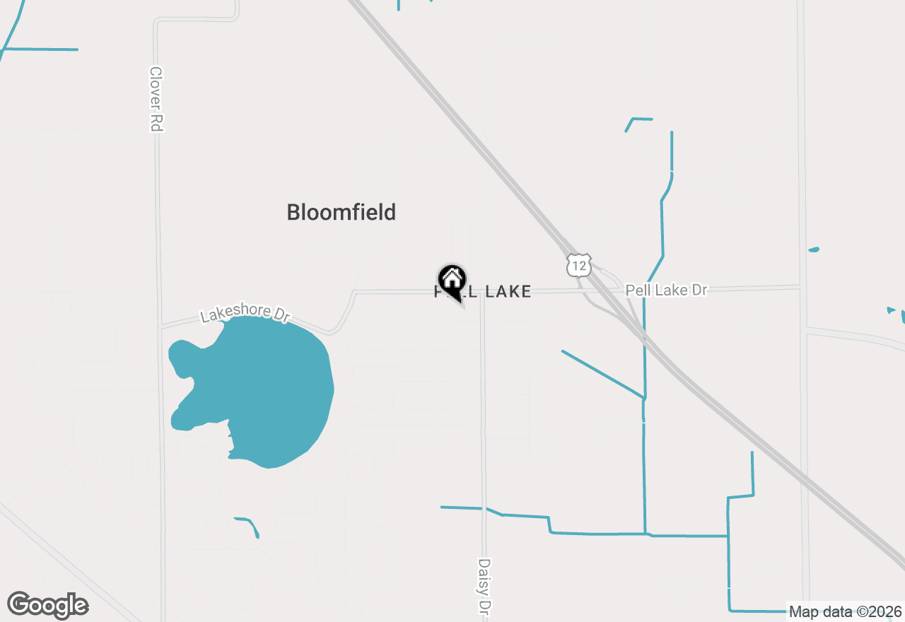Map of Lt249-264 Hyacinth Rd #LT271-286, Pell Lake, WI 53157