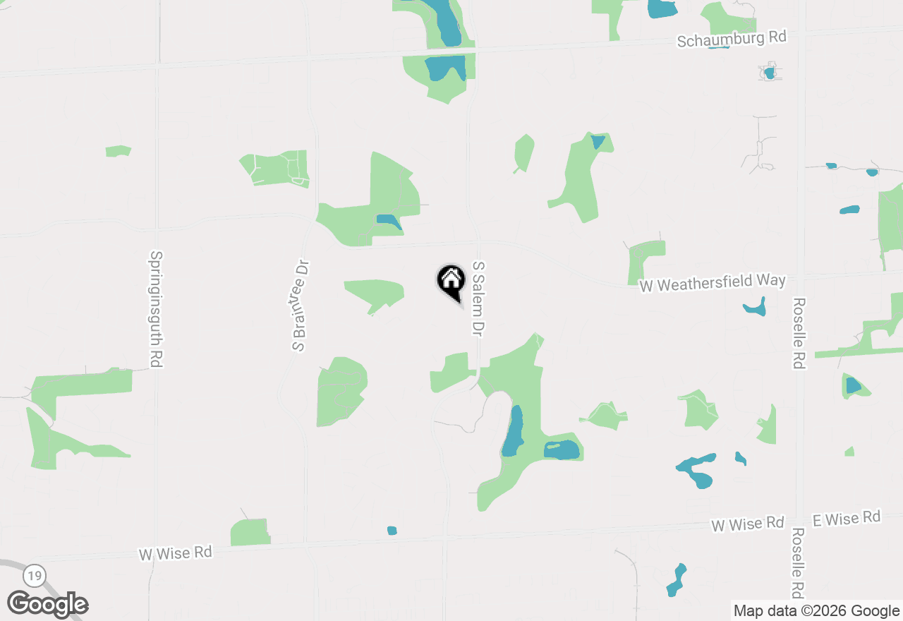 Map of 612 Fairview Lane, Schaumburg, IL 60193