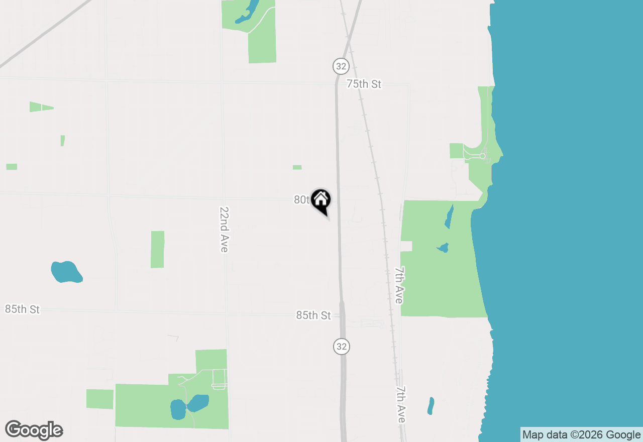 Map of 8042 14th Ave, Kenosha, WI 53143