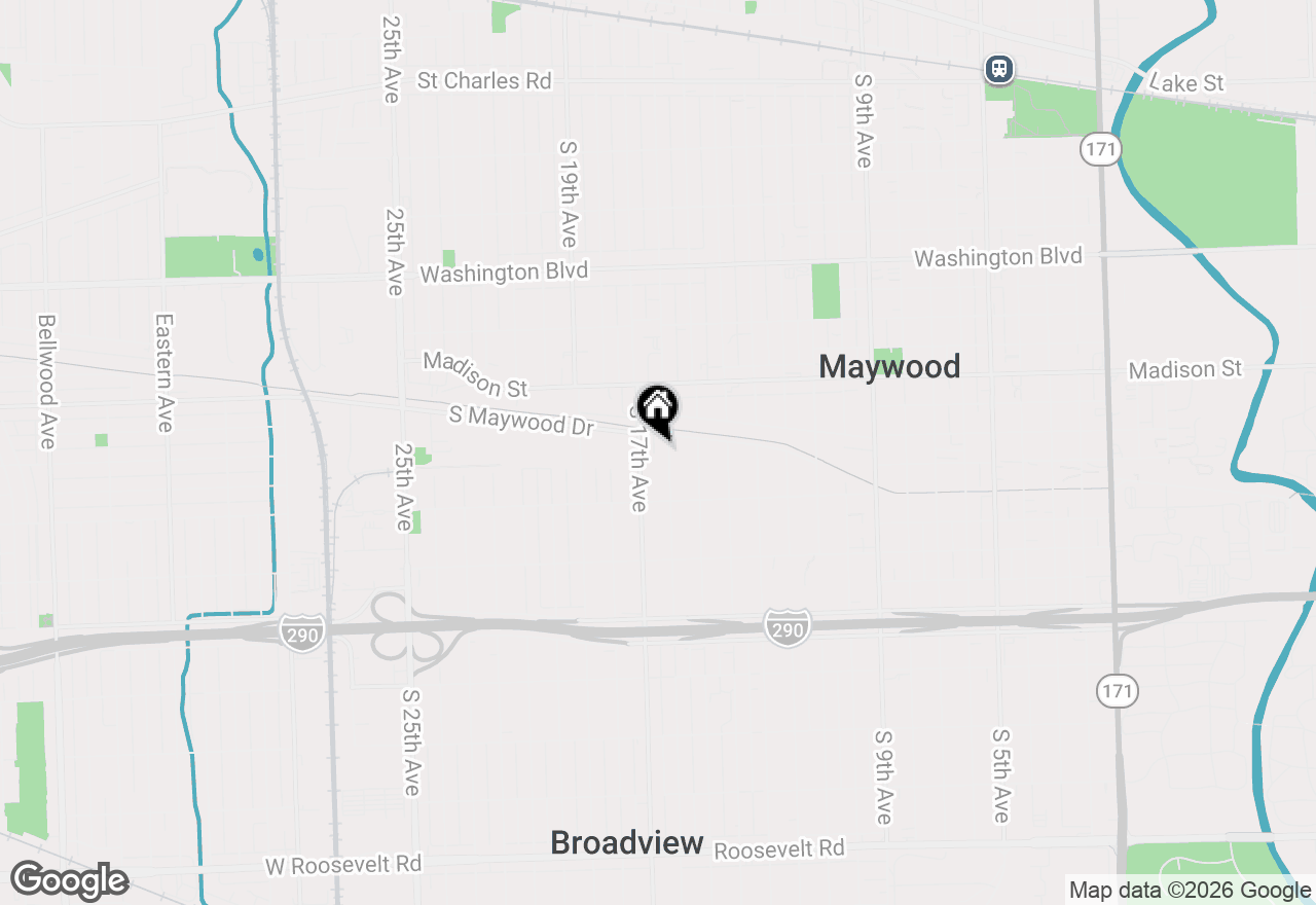 Map of 1206 S 16th Avenue #A, Maywood, IL 60153