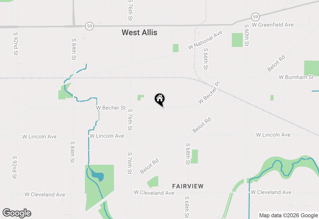 Map of 2108 S 72nd St, West Allis, WI 53219