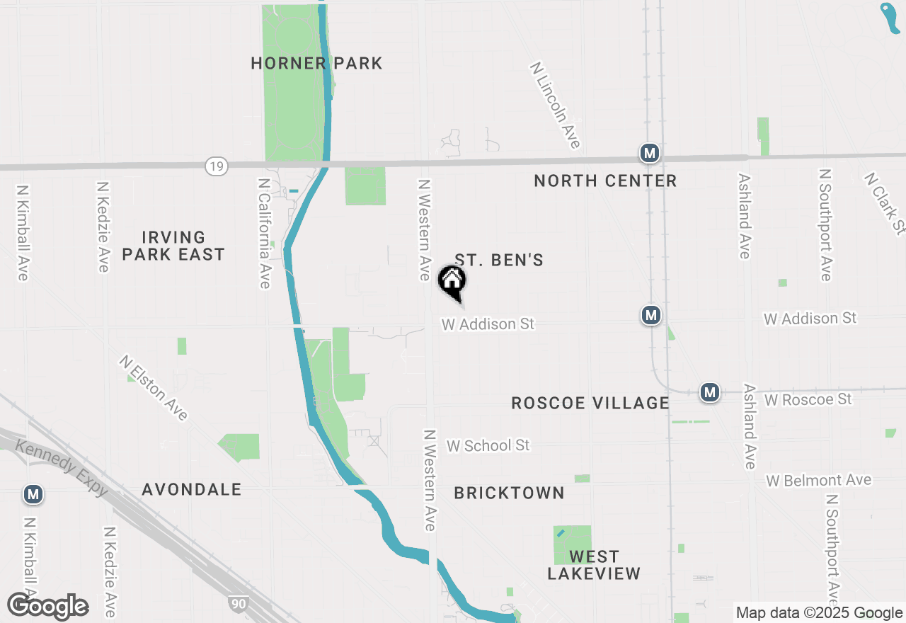 Map of 3619 N Claremont Avenue, Chicago, IL 60618