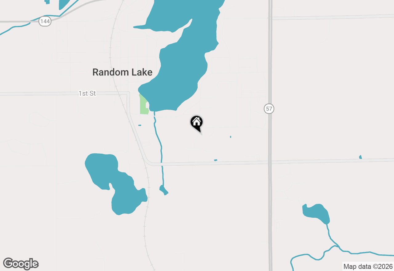Map of Lt3 Lake Breeze Ln, Random Lake, WI 53075