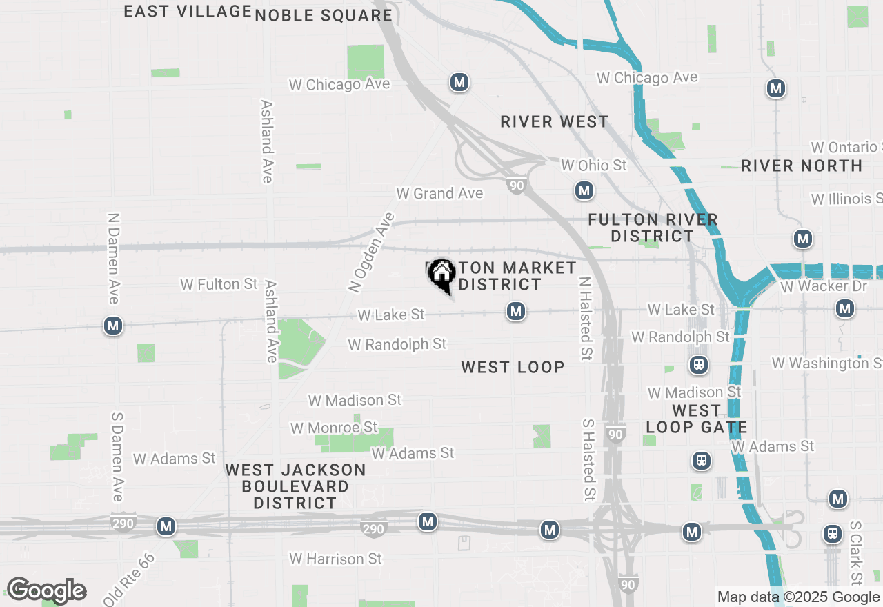 Map of 213 N Racine Avenue #305, Chicago, IL 60607