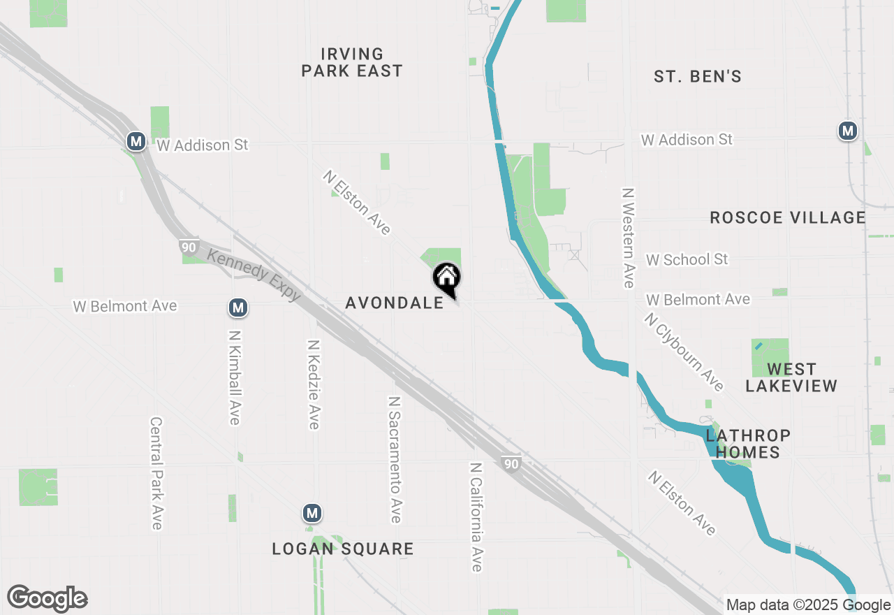 Map of 2839 W Belmont Avenue #201, Chicago, IL 60618
