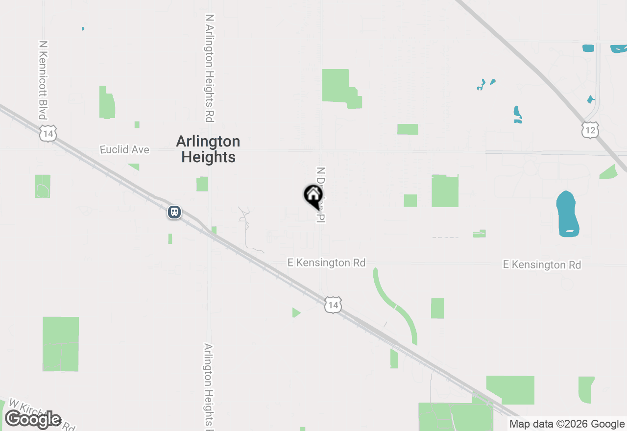 Map of 101 N Lincoln Lane #2A, Arlington Heights, IL 60004