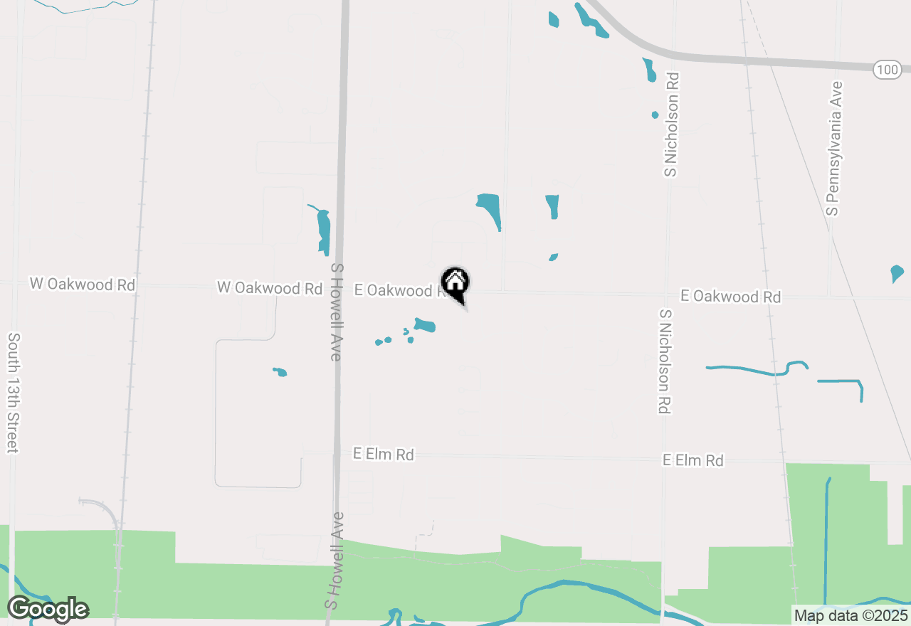 Map of 10341 S Ashley Ln, Oak Creek, WI 53154