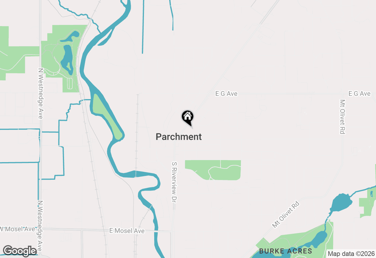 Map of 312 N Riverview Drive, Parchment, MI 49004