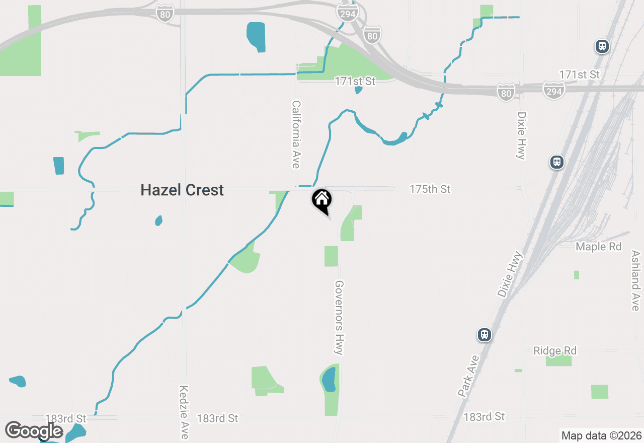 Map of 2625 Turtle Creek Drive, Hazel Crest, IL 60429