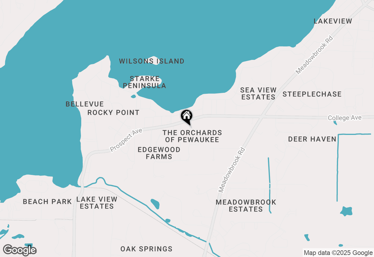 Map of W271N2631 Orchard Ln, Pewaukee, WI 53072