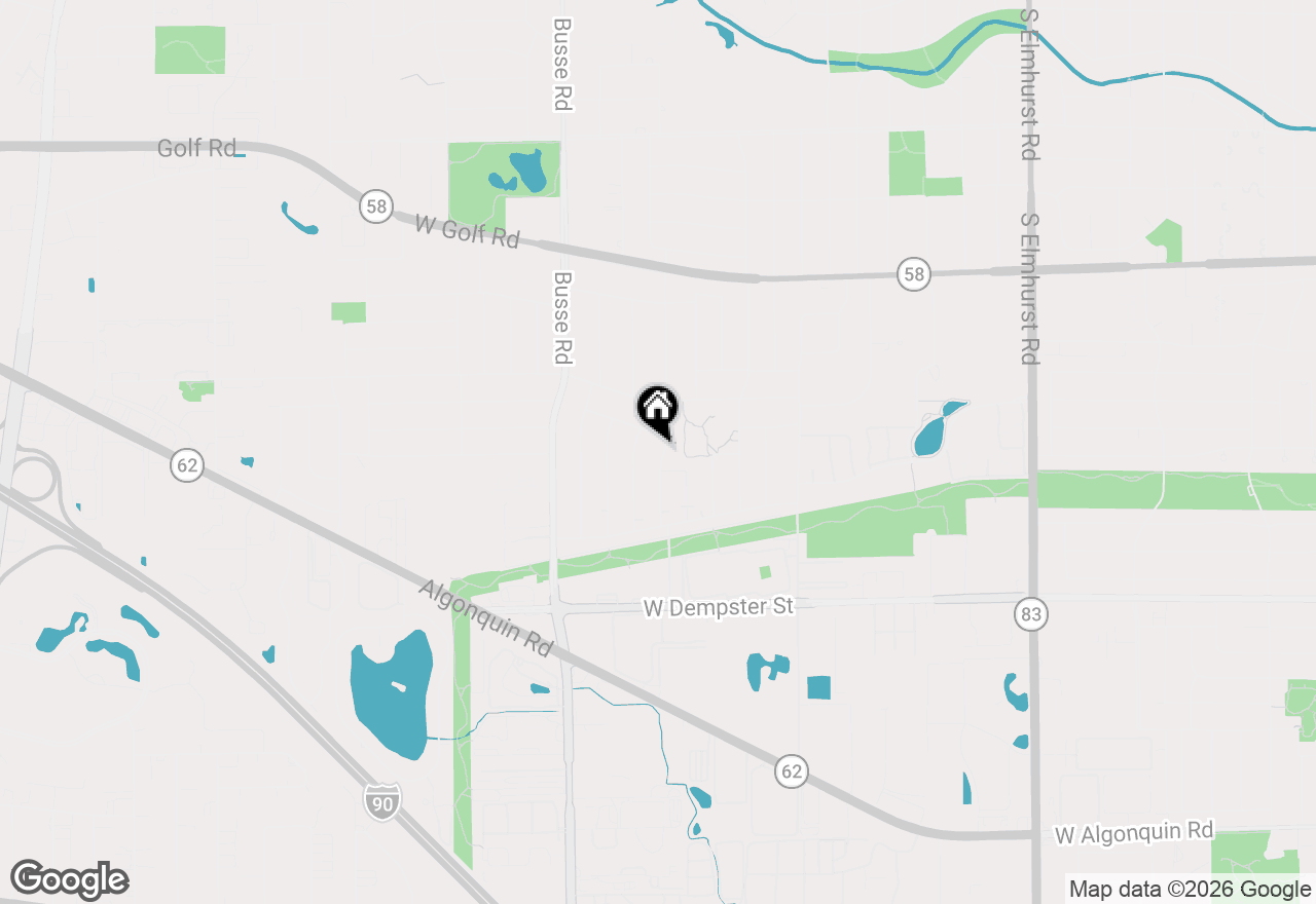 Map of 1402 S Robert Drive, Mount Prospect, IL 60056