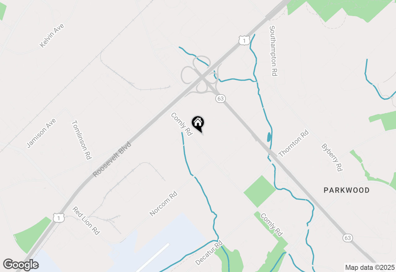 Map of 2842 Normandy Drive, Philadelphia, PA 19154