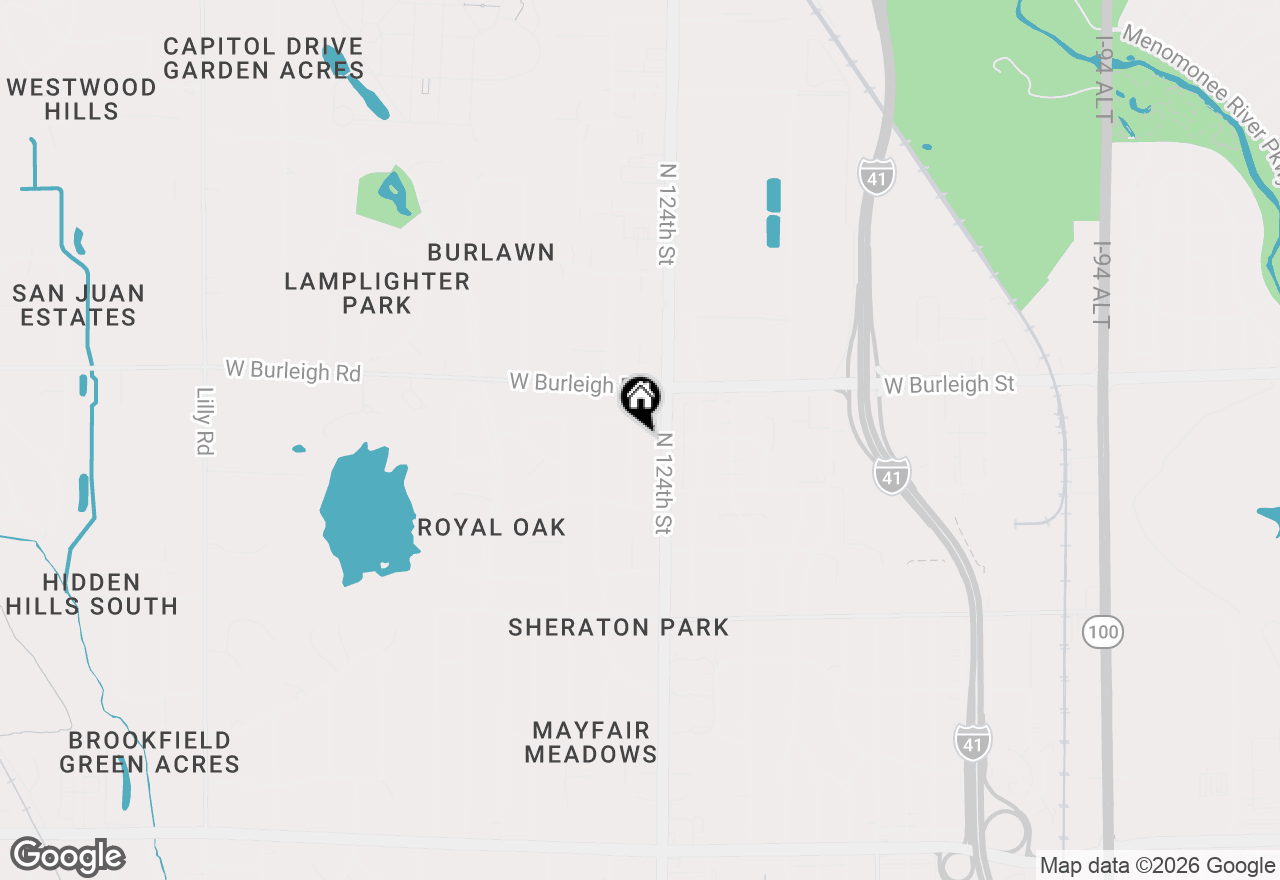Map of 3010 Cottonwood Ct, Brookfield, WI 53005