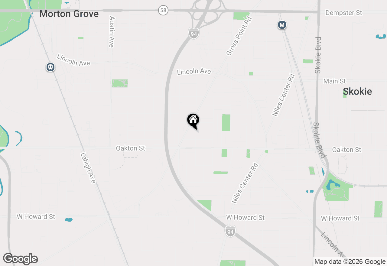 Map of 5505 Keeney Street, Morton Grove, IL 60053