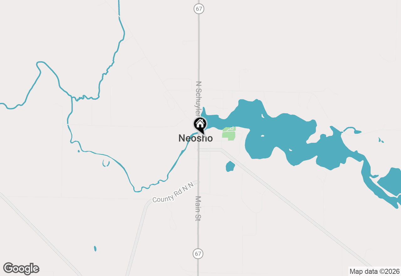Map of 119 S Schuyler St, Neosho, WI 53059