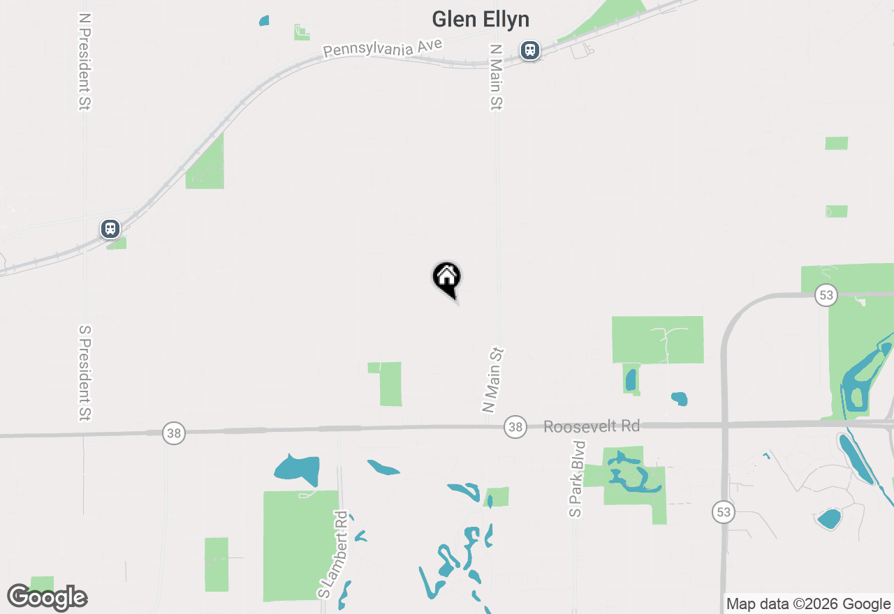 Map of 456 Fairview Avenue, Glen Ellyn, IL 60137