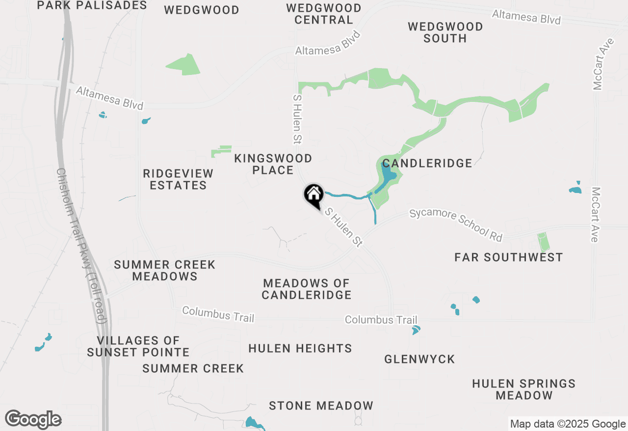 Map of 7417 Snow Ridge Drive, Fort Worth, TX 76133