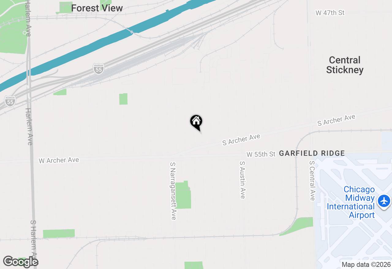 Map of 5348 S Merrimac Avenue, Chicago, IL 60638