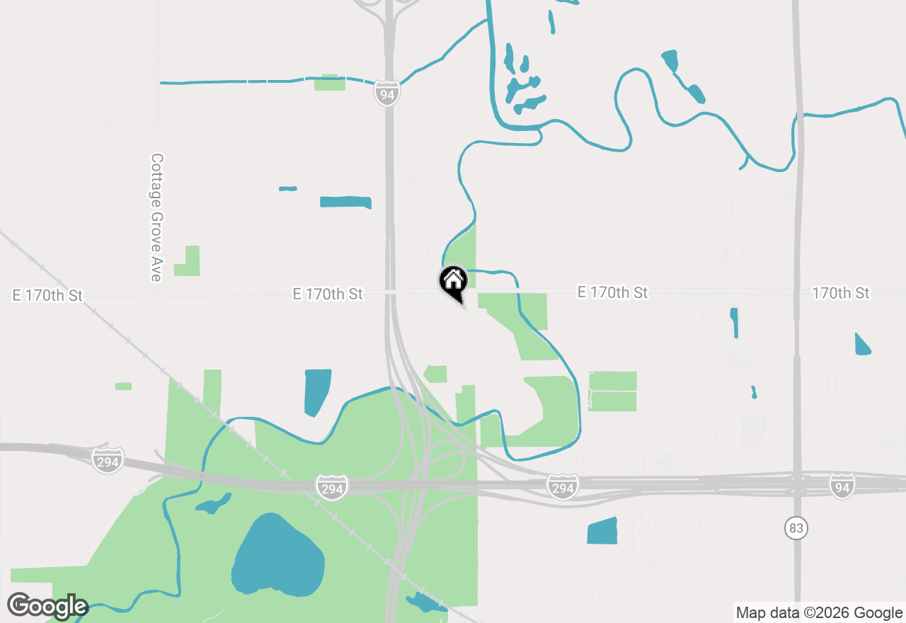 Map of 17032 Cregier Avenue, South Holland, IL 60473