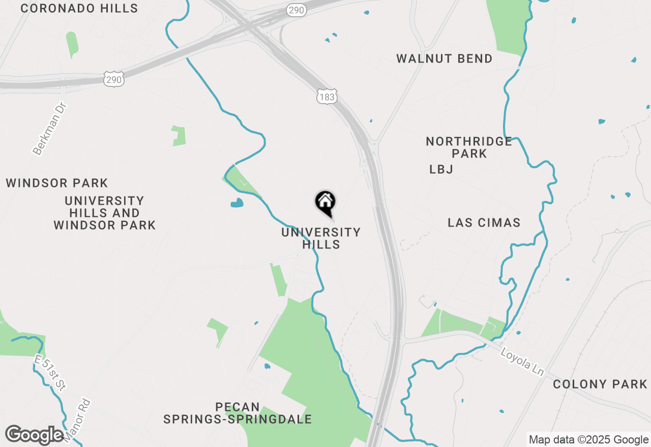 Map of 6801 Kings Pt, Austin, TX 78723