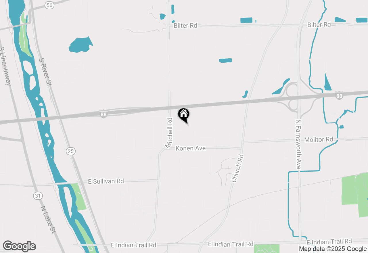 Map of 674 Friar Drive, Aurora, IL 60505