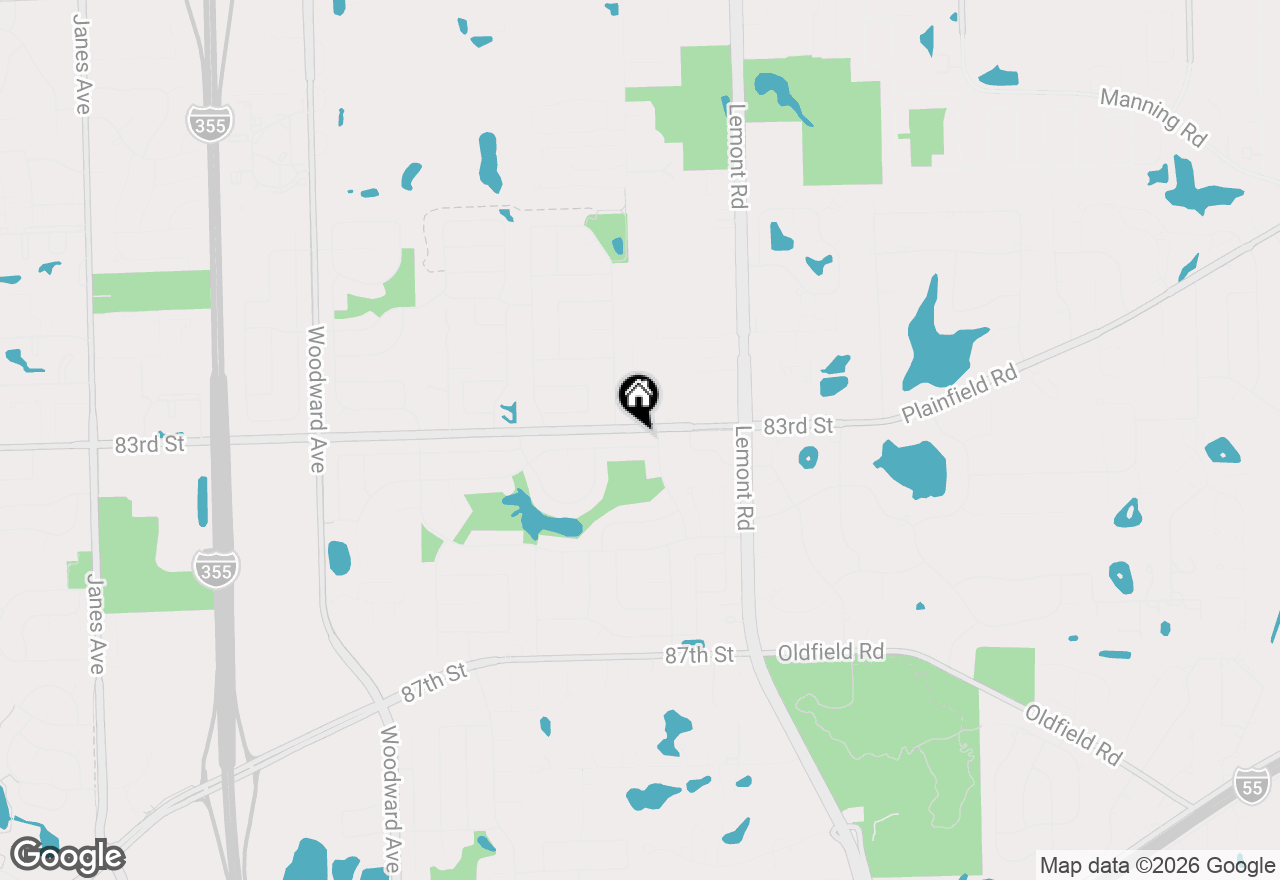 Map of 2964 Drover Lane, Darien, IL 60561