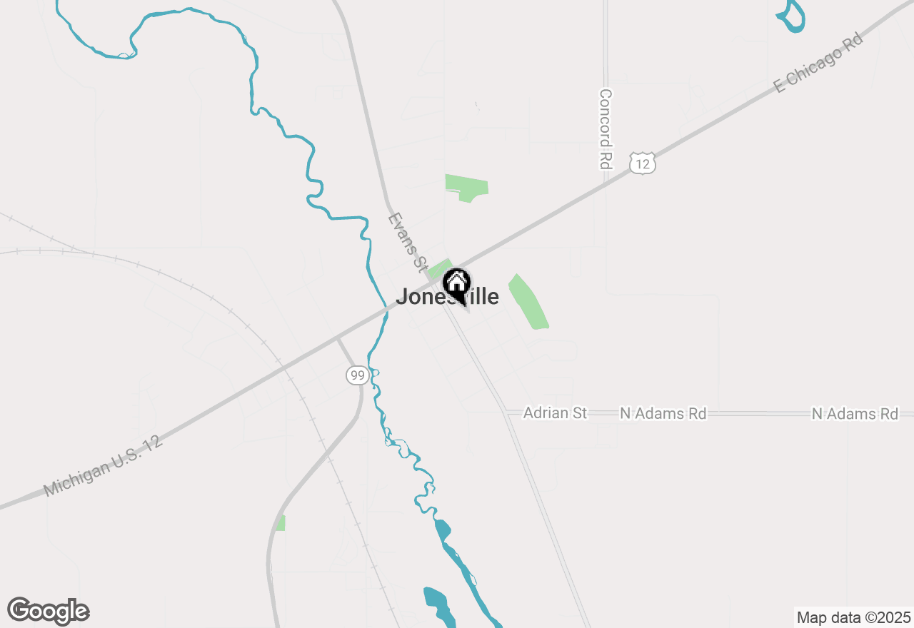 Map of 205 Maumee Street, Jonesville, MI 49250