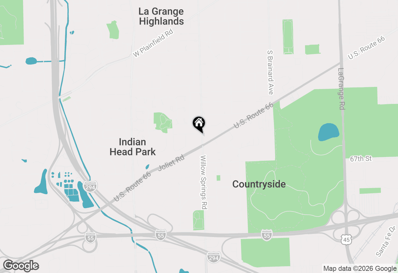 Map of 1505 65th Place, Indian Head Park, IL 60525