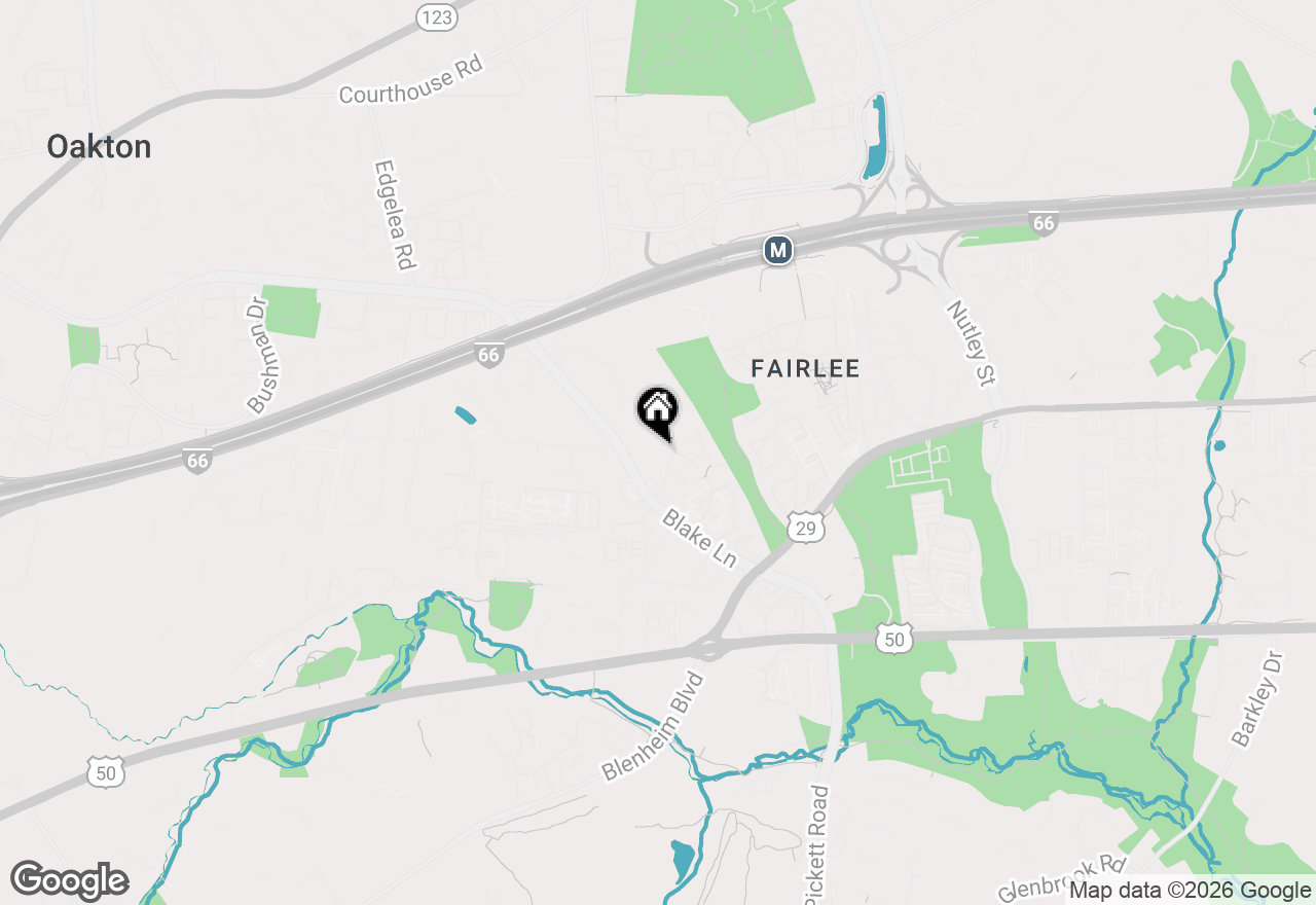 Map of 9652 Lindenbrook Street, Fairfax, VA 22031