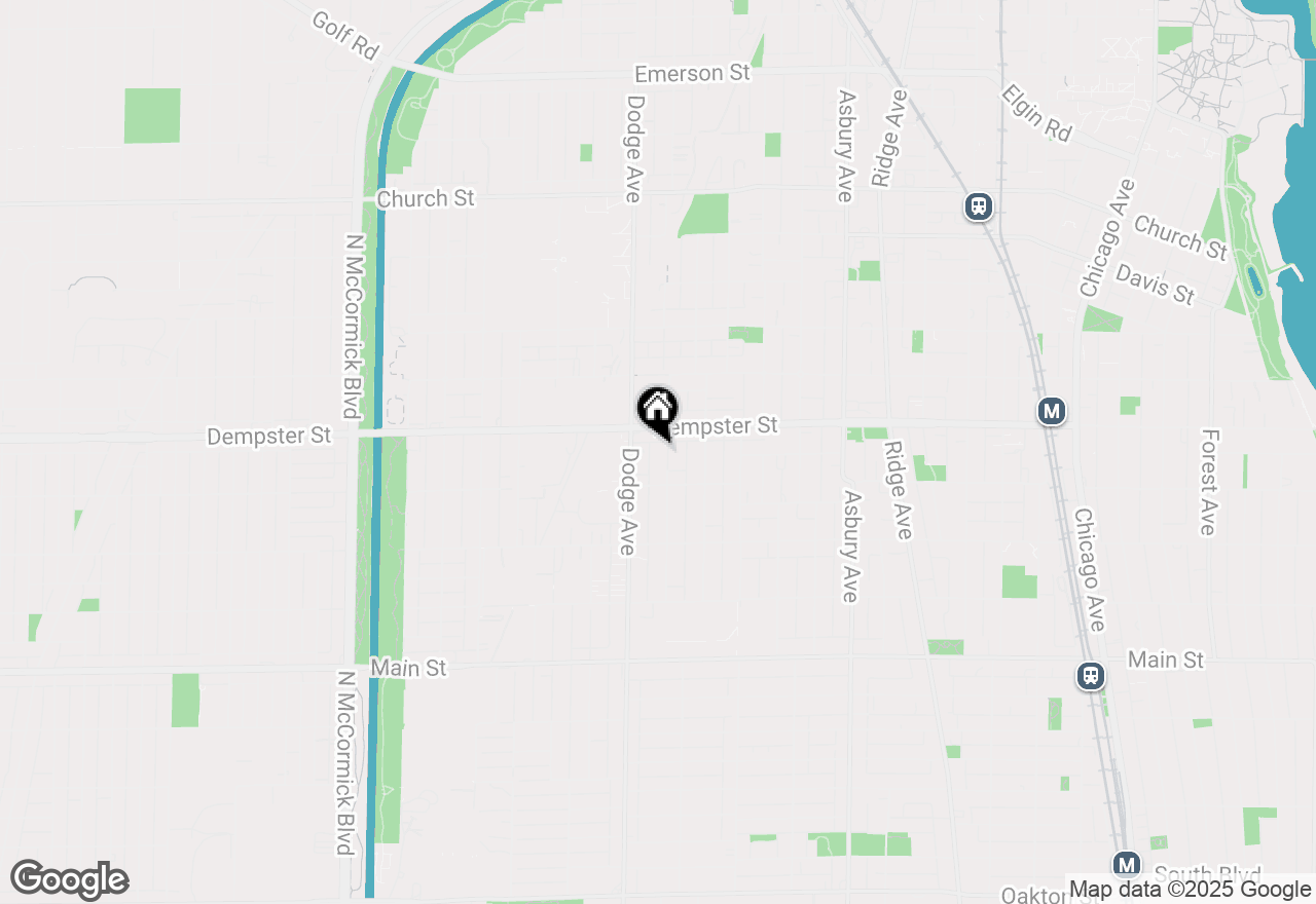 Map of 1226 Darrow Avenue, Evanston, IL 60202