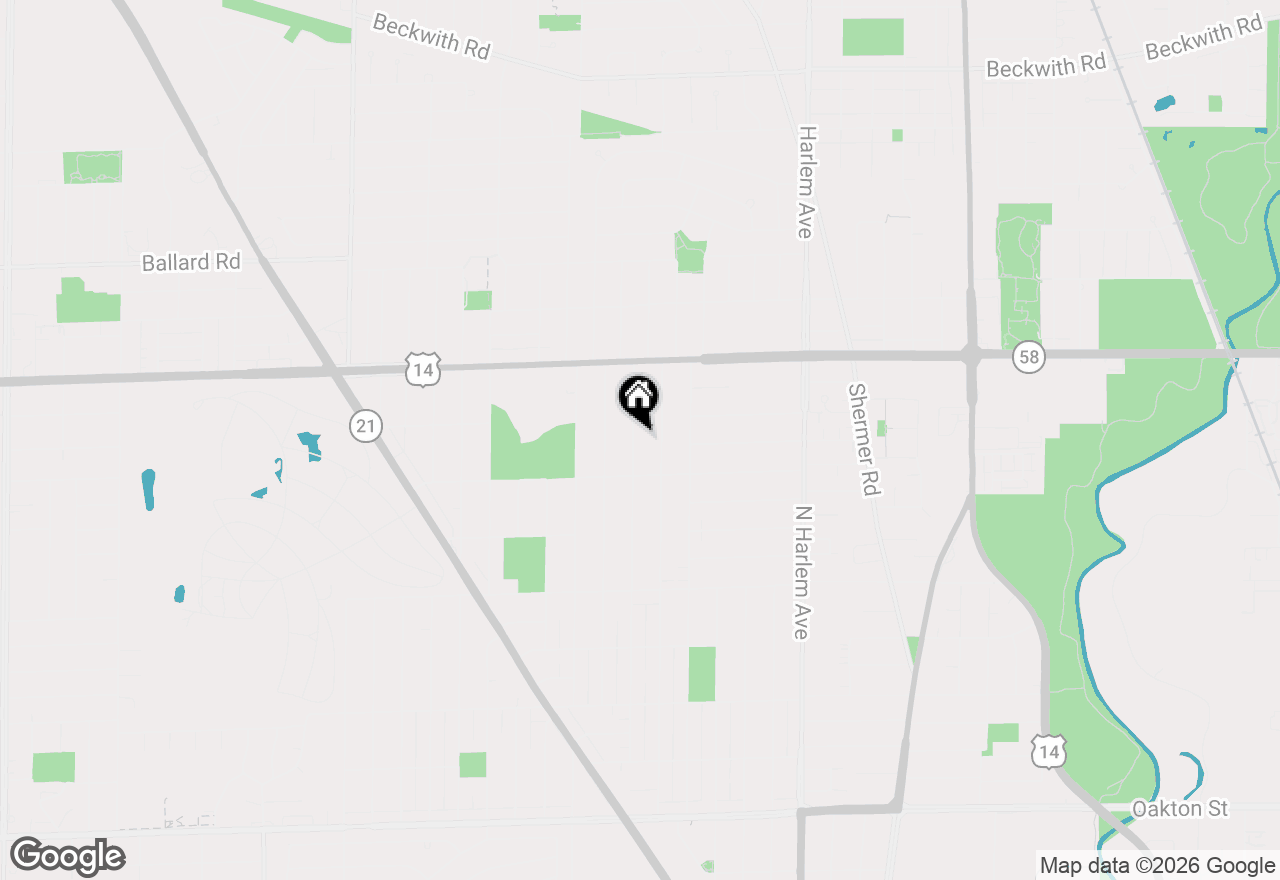 Map of (Address confidential), Niles, Illinois 60714
